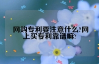  网购专利要注意什么?网上买专利靠谱嘛?