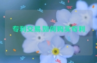 专利交易,如何购买专利